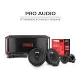 DS18 PRO-GM8.4PK2+AMP Loudspeakers and Tweeters Package Including Pair of PRO-GM8.4 + Pair of PRO-TW1X/BK + GEN-X1600.4 Amplifier