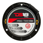 DS18 PRO-GM6.4PK Loudspeakers and Tweeters Package Including a Pair of PRO-GM6.4 + a Pair of PRO-TW1X/BK
