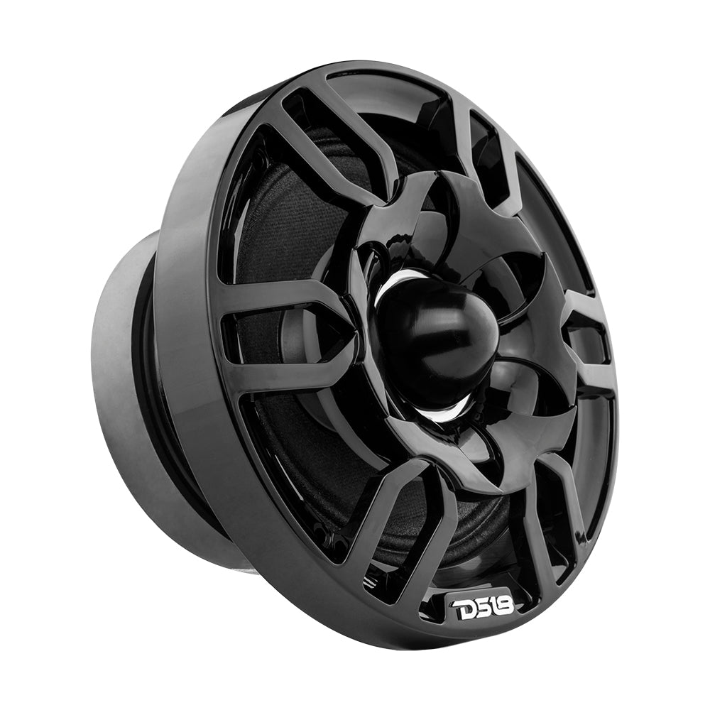 DS18 PRO-GRT6BK 6.5" Speaker Grill with Built-in 1.75" Voice Coil Neodymium Bullet Tweeter 500 Watts Black
