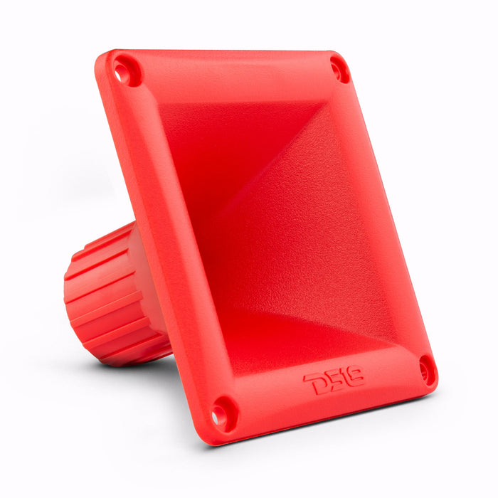 Difusor plástico de garganta de 1" con montaje de rosca – Cobertura de sonido de 45° x 45°, profundidad de 2.68"