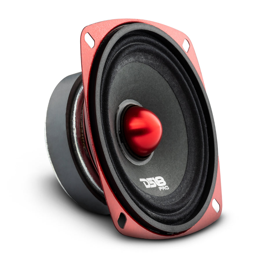4 DS18 PRO-X6.4BMSL 6.5" 1600W Slim Midrange Speakers With Bullet Tweeters - 4-Ohm