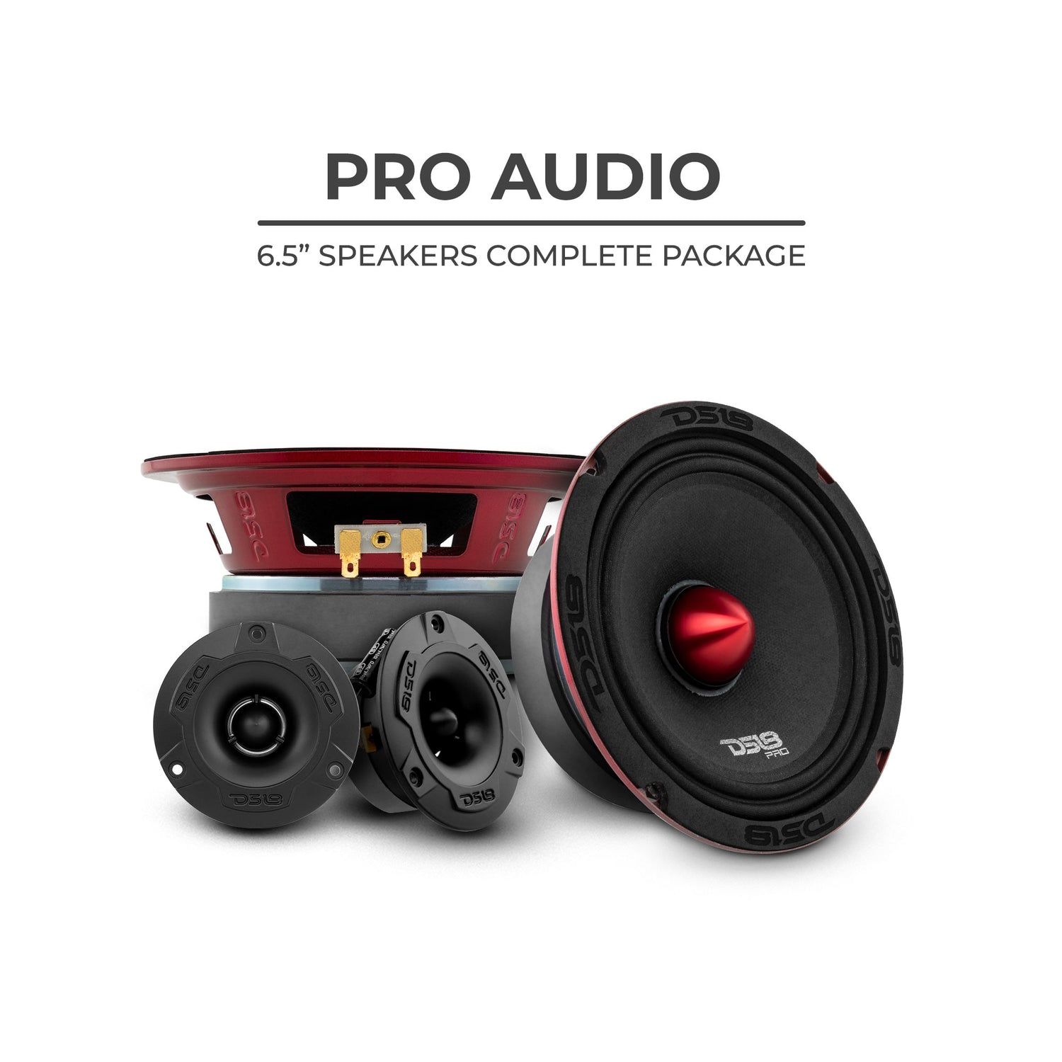 DS18 High Wattage Mid and High Range Package Extremely Loud PRO Audio 6 ...