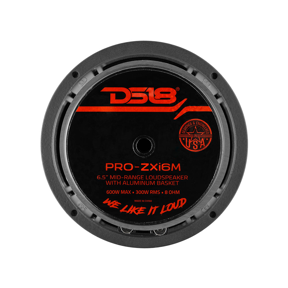 DS18 PRO-ZXI6M 6.5" Mid-Range Car Audio Loudspeaker 600 Watts 8-Ohms