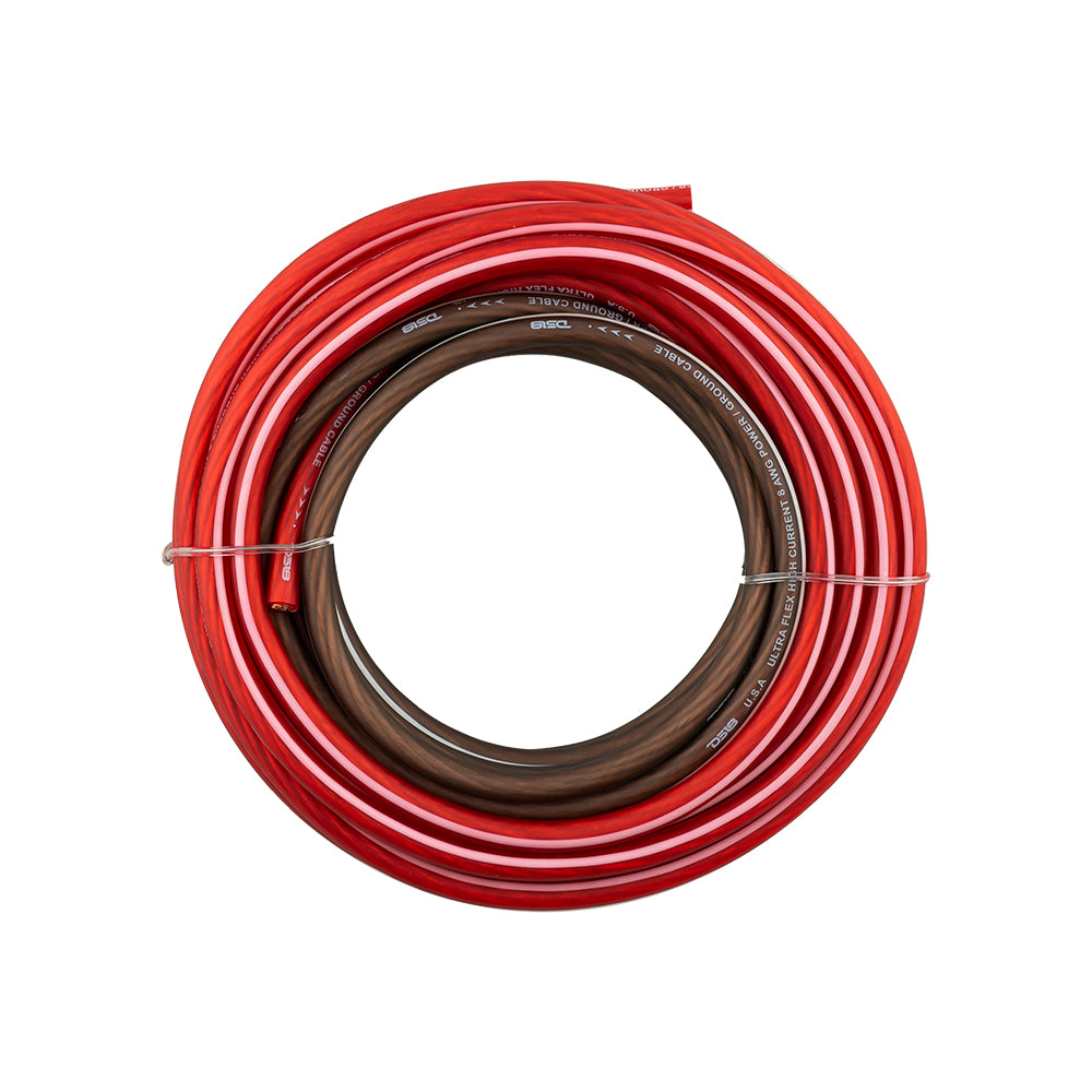 DS18 PW-4GA-5BK/20RD 4-GA Ultra Flex Power Wire 5ft Black And 20ft Red
