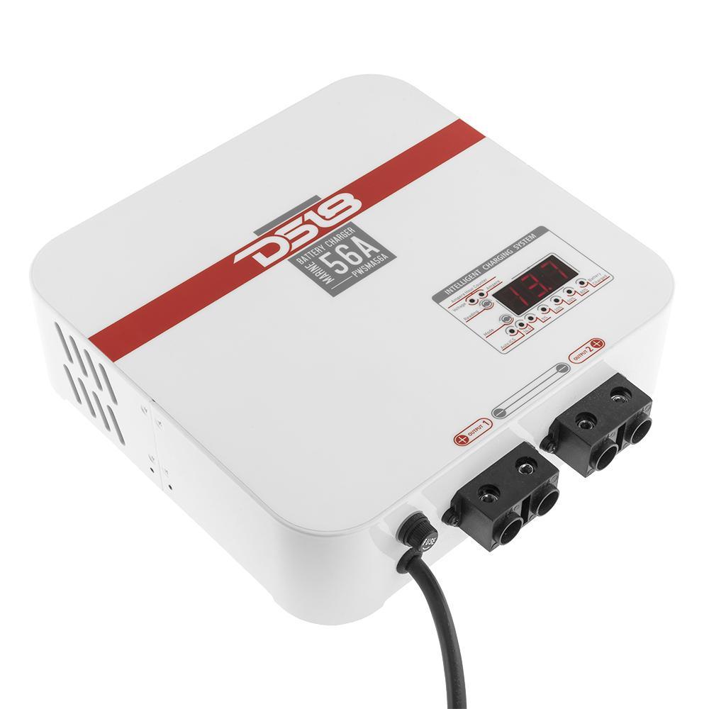 DS18 PWSMA56A INFINITE MARINE 56 Ampere intelligent Automatic Dual Battery Charger and Power Supply Made In Brazil