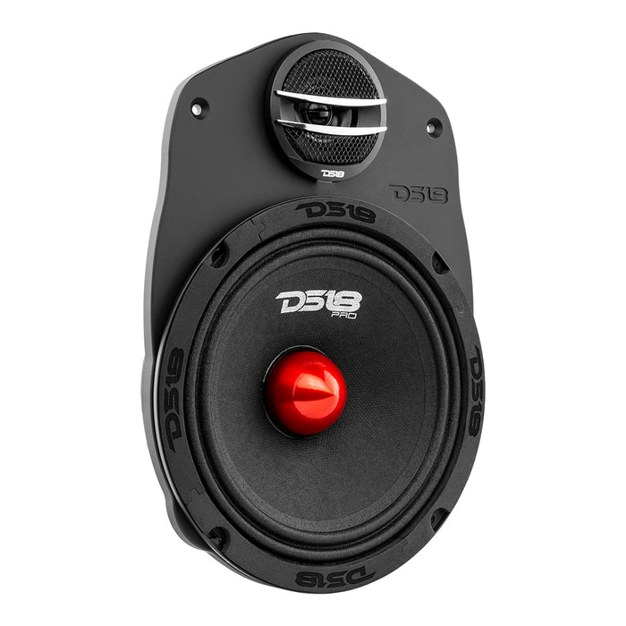 thumbnail image 2 of DS18 MP69 Black High Density ABS Speaker Adapter - Convert 6x9 To 6.5" + Tweeter Mount 2 of 5