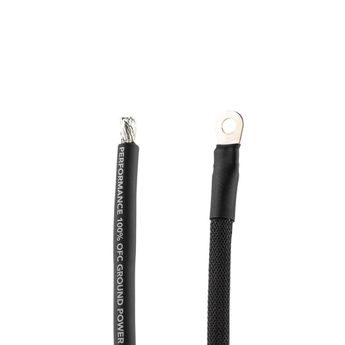 DS18 AKIT4.BL 4-Gauge Amplifier Wiring Kit - Up To 1680W RMS, Includes Fuse, RCA & Cables (Blue)