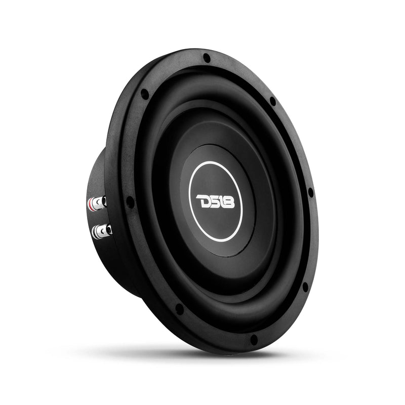 DS18 SRW10.4D 10" Shallow Car Subwoofer - 400W Max, Dual 4 Ohm (Refurbished)