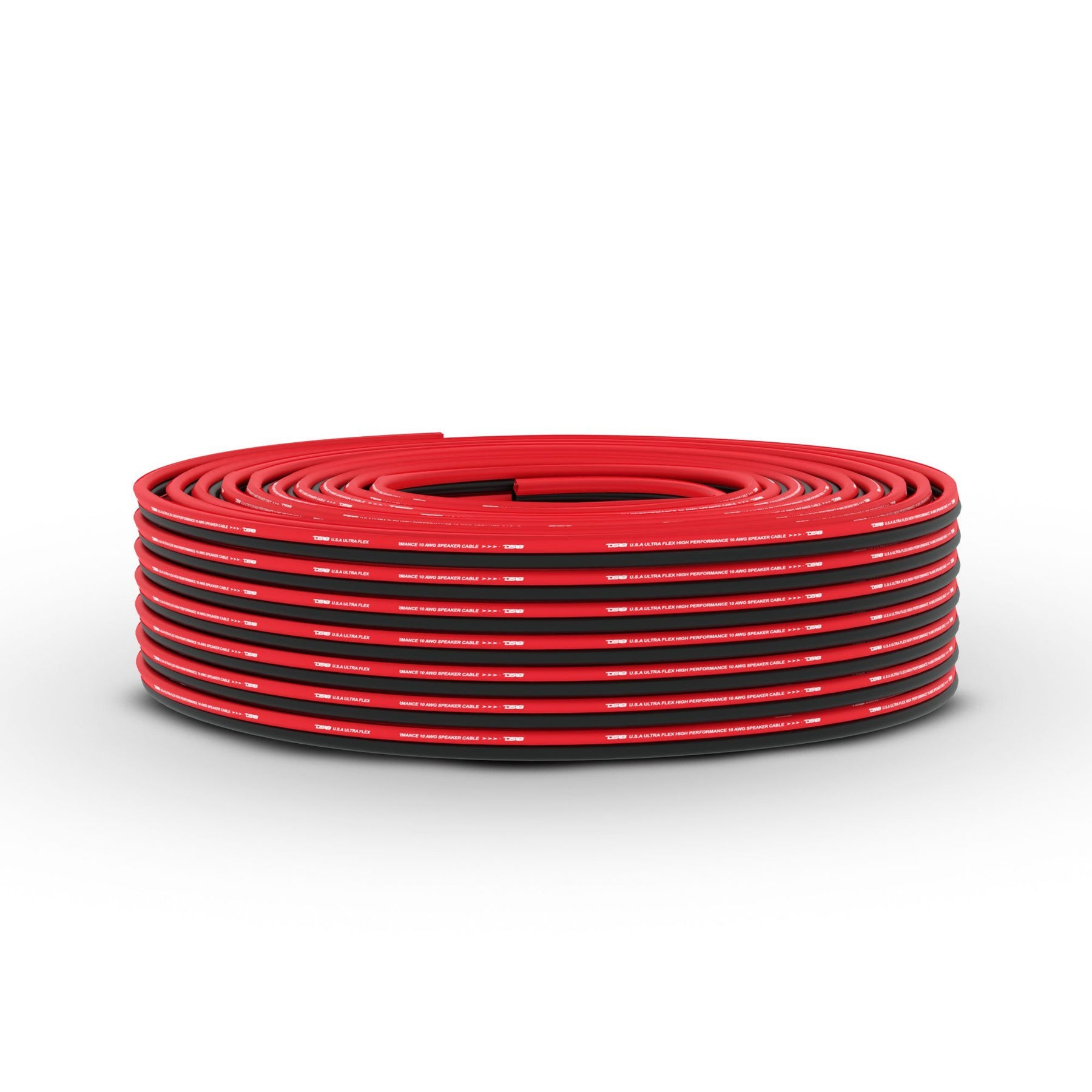 ACDC 8 Gauge AWG Black High Strand Count Copper Speaker Wire - 10 FT, Made In USA, MTW Rated