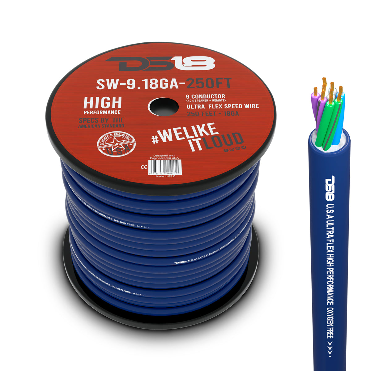 9 X 18-GA Speed Speaker Wire 250 Feet