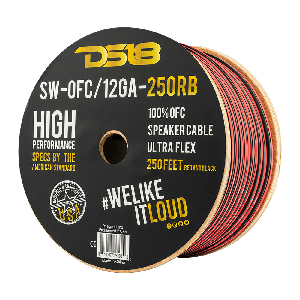 12-GA OFC 100% Copper Speaker Wire 250 Feet