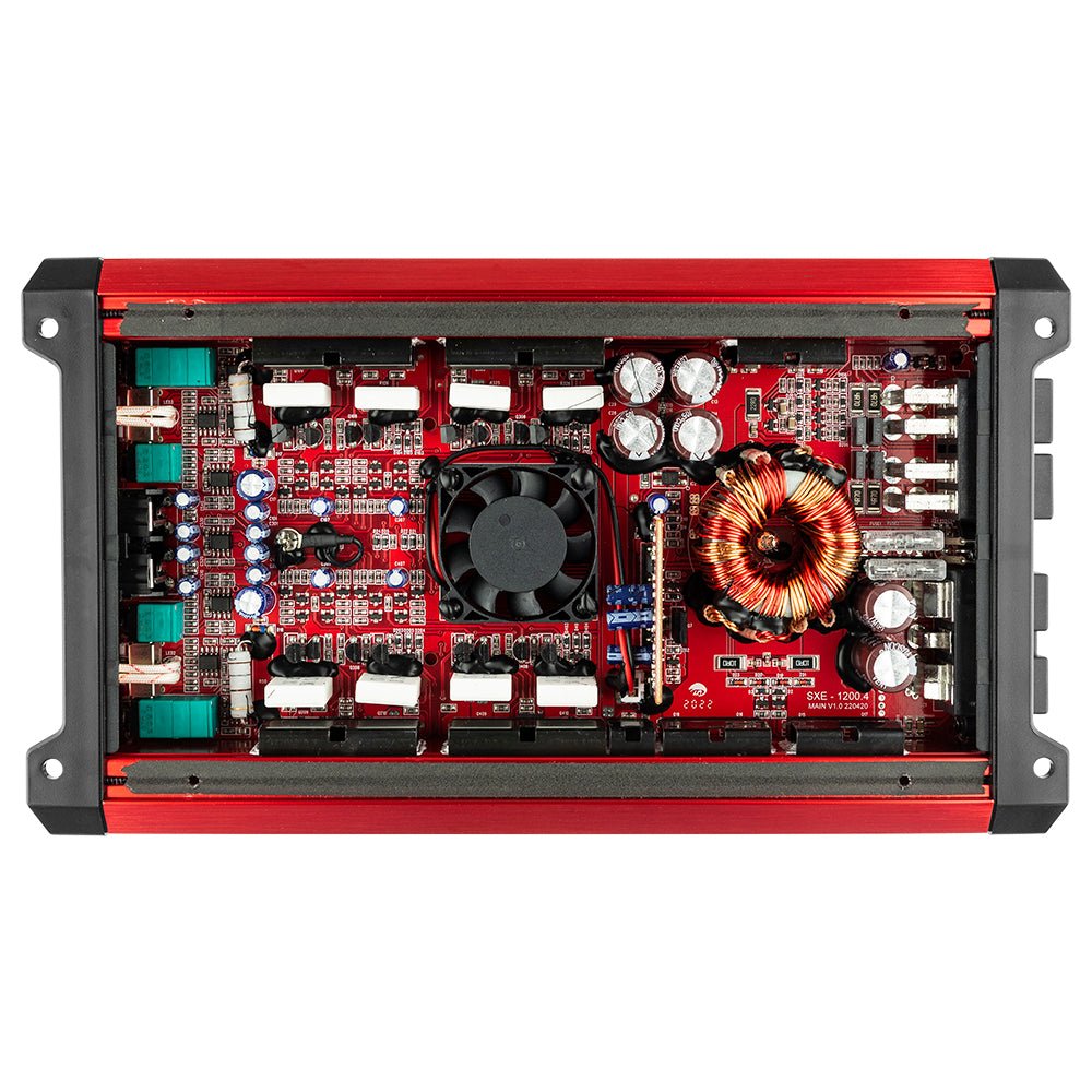 DS18 Full Range 4 Channel Amplifier 60x4 RMS 4 Channel Amp 1200W SXE-1200.4/BK - Foto 3
