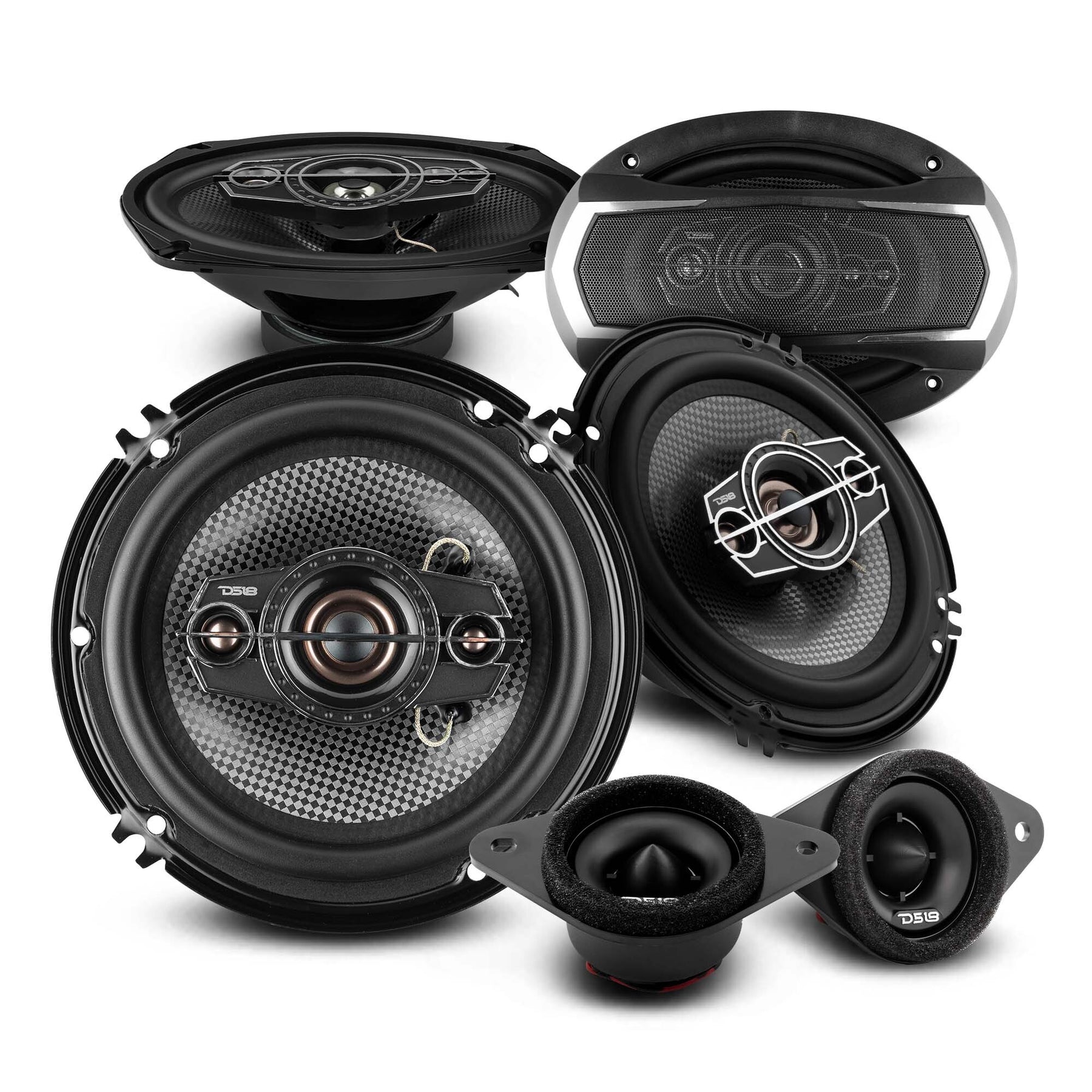 DS18 2005-2021 Toyota Tacoma Front and Back Doors Speakers Factory Upgrade/Replacement Package