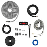 DS18 AMPKIT0/SLV - 0-GA CCA Installation Kit for Car Audio Amplifiers Silver