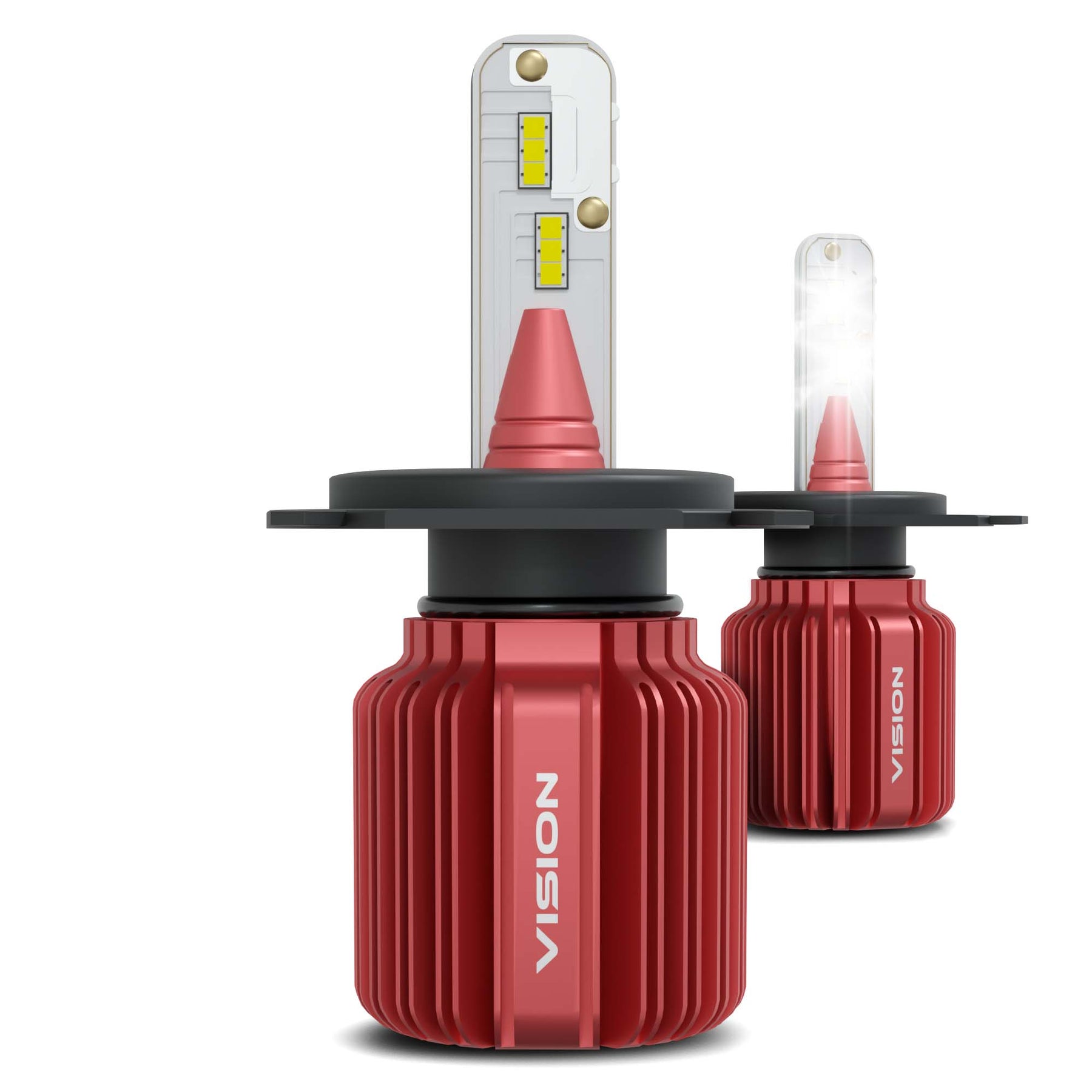 4-Pack H1 LED Headlight Bulbs – 6500K Super Bright White, 100W, 360° Beam, Direct Fit For Cars & Trucks
