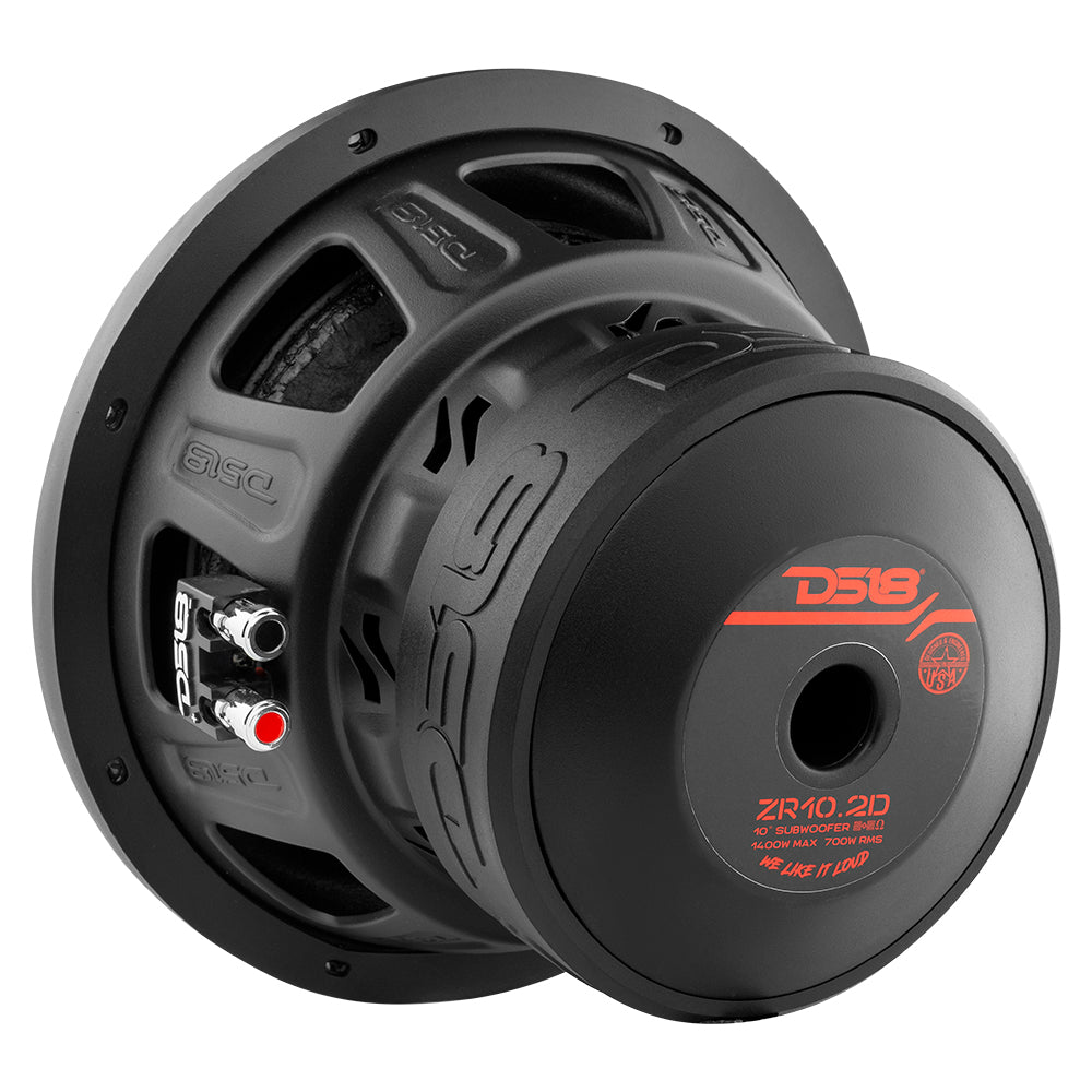 ZR 10" Subwoofer 700 Watts Rms DVC  2-Ohm