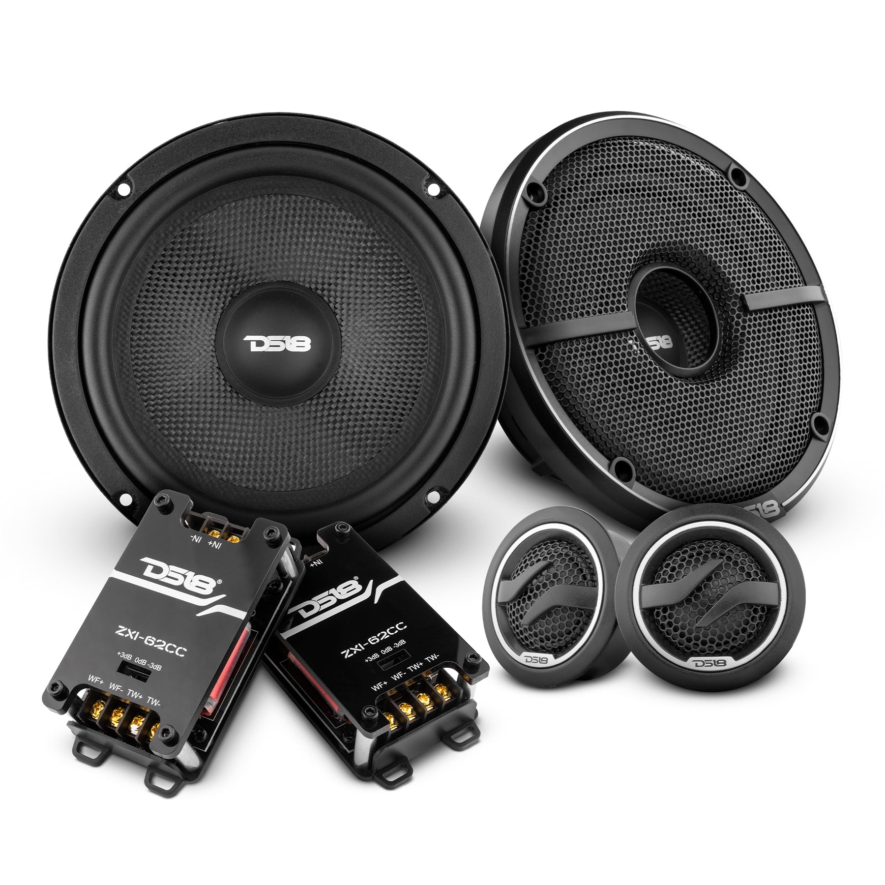 DS18 ELITE 2- Way Component Speaker System with Glass Fiber