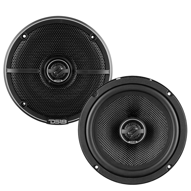 DS18 ZXI-464 4x6" 2-Way Coaxial Car Speakers With Kevlar Cones - 180W Pair