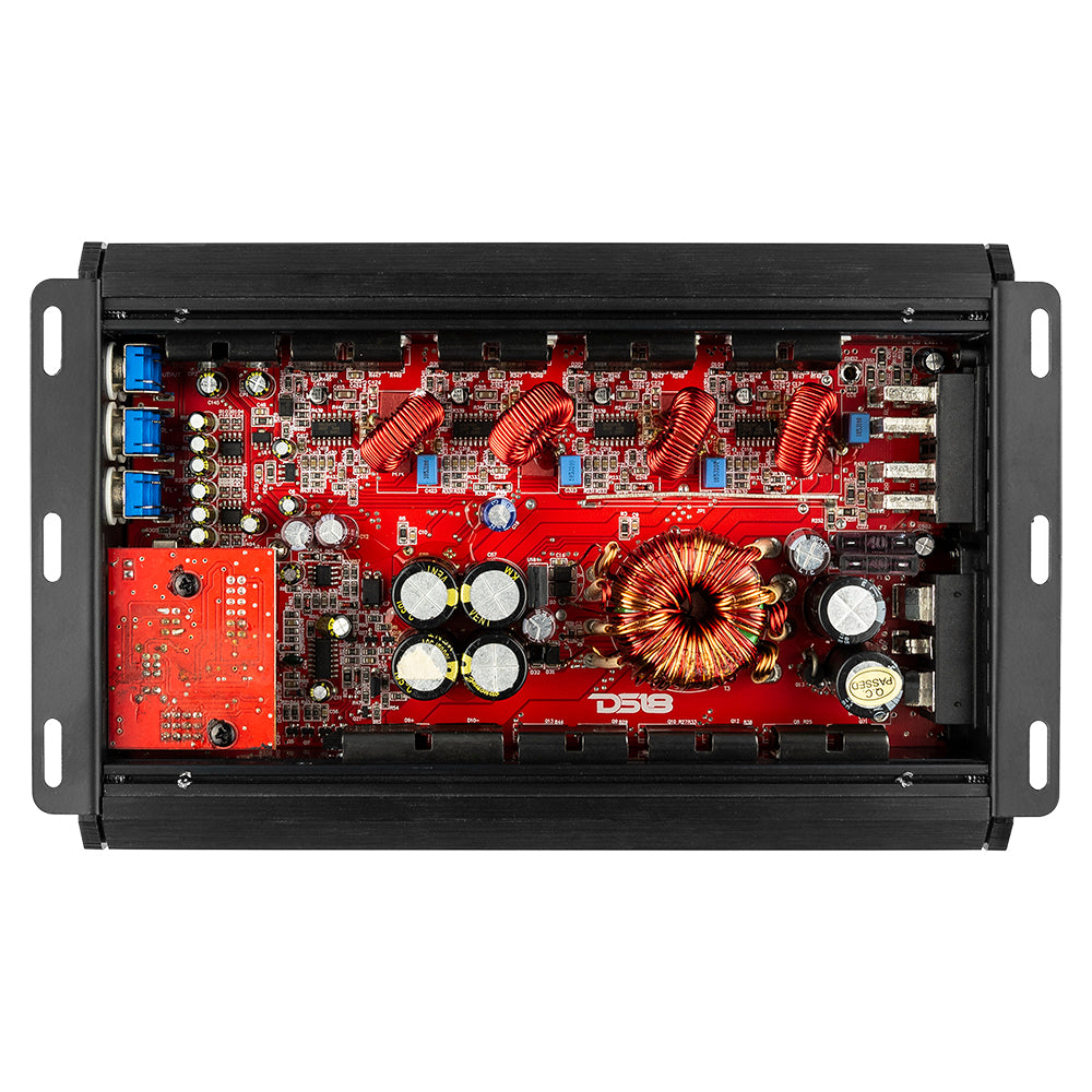 DS18 EXL-P800X4 4-Channel Class A/B Car Amplifier 150 x 4 @ 4-Ohm Watts  Rms. Made in Korea.